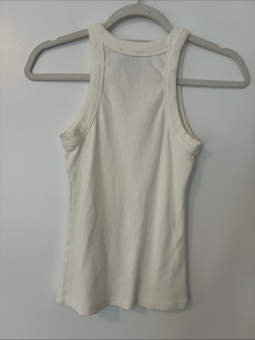 Reformation Tasha Ivory Ribbed Racer Tank - Picture 10 of 12